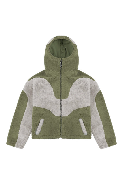 MASKED FLEECE ZIP UP