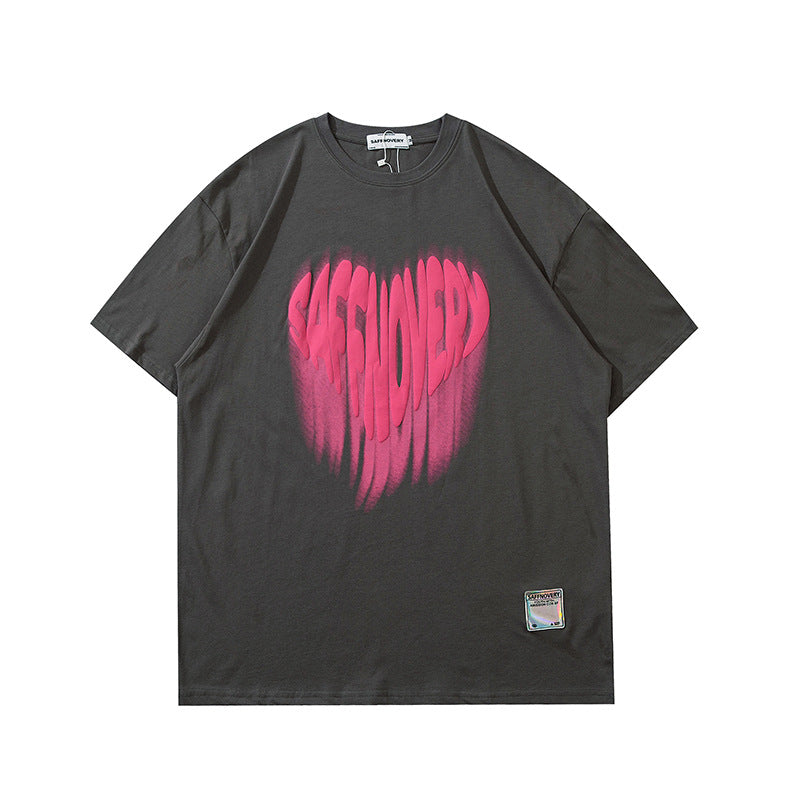 PUFFED HEART T-SHIRT